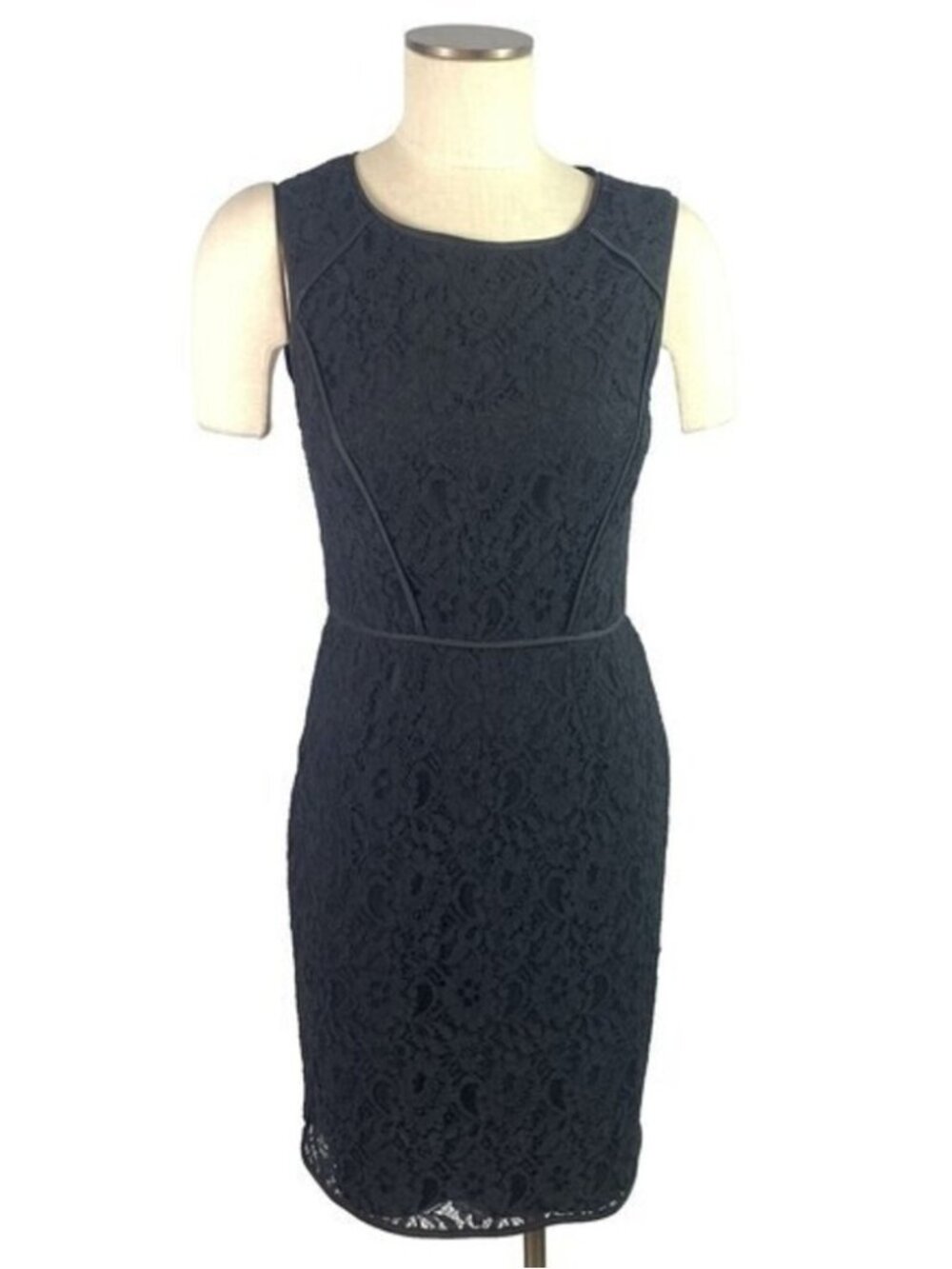 Sleeveless Lace Sheath Little Black Dress Classic